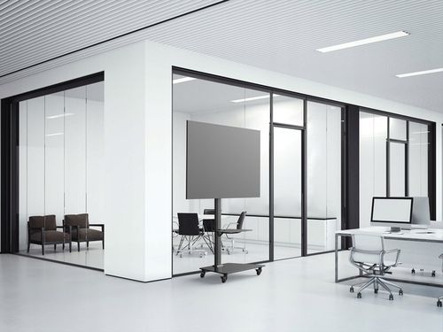 Stojak podlogowy TV na kółkach mobilny 32 40 43 48 50 55 58 65 cali na Arena.pl