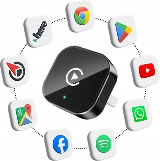 Bezprzewodowy moduł adapter do auta CarPlay Android Auto WiFi iOS zdjęcie 8