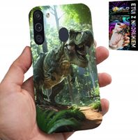ETUI DO SAMSUNG GALAXY A21 - DINO DINOZAUR TYRANOZAUR CASE + SZKŁO