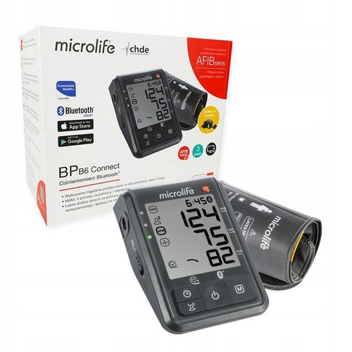 Microlife Ciśnieniomierz Automatyczny Naramienny BP B6 Bluetooth+Zasilacz na Arena.pl