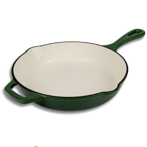 emaliowana patelnia żeliwna 26cm hage zielona na Arena.pl