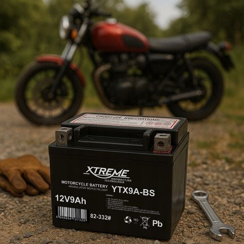 AKUMULATOR MOTOCYKLOWY XTREME 12V 9Ah WYMIAR 8Ah BEZOBSŁUGOWY SKUTER MOTOR na Arena.pl