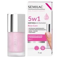 SEMILAC Odżwyka do paznokci 5w1 Rose Care 7ml
