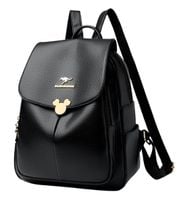 Plecak damski czarny skórzany elegancki eko skóra miejski