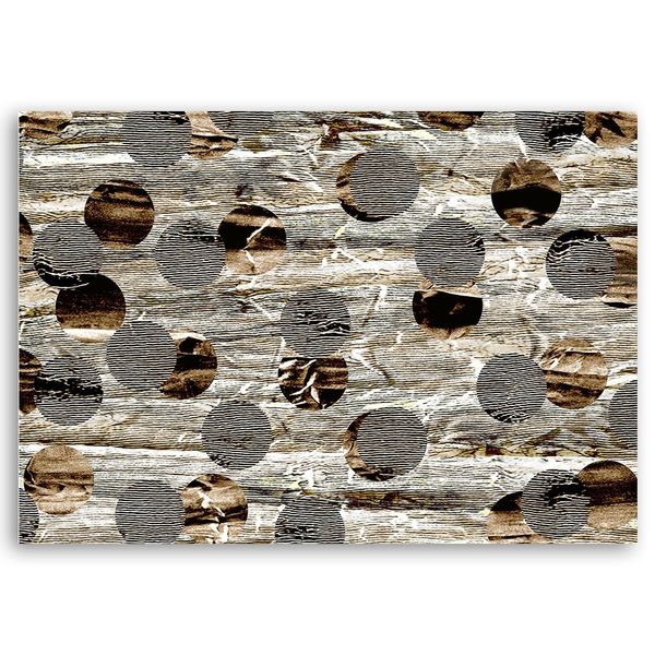 Emaga Obraz na płótnie, Brązowe koła abstrakcja - 100x70 zdjęcie 3