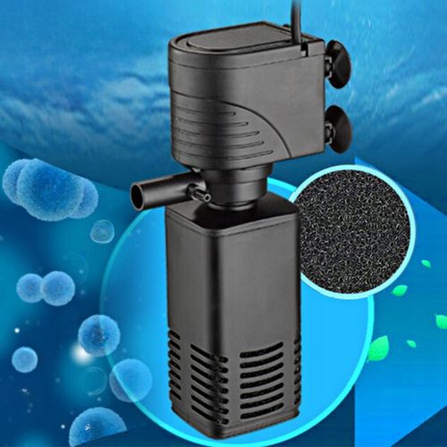 FILTR WEWNĘTRZNY PROFESJONLANY DO AKWARIUM POMPKA GĄBKOWY 4W 400L/h na Arena.pl