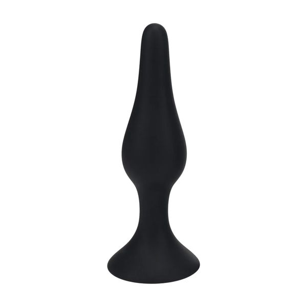 Slim Silicone Anal Plug - Xl - Black zdjęcie 1
