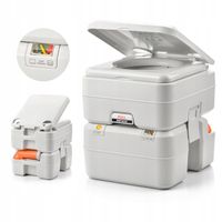 Toaleta turystyczna przenośna mobilne WC ze spłuczką na działkę namiot