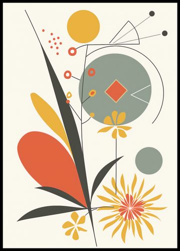Plakat 64x90cm Geometryczny Ogród na Arena.pl