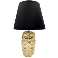 LAMPKA NOCNA ZŁOTA NA BIURKO DO SALONU SYPIALNI LAMPA STOŁOWA BIURKOWA