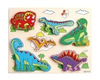 zabawka drewniana ukladanka świat dinozaurów 33x21 cm nt6063