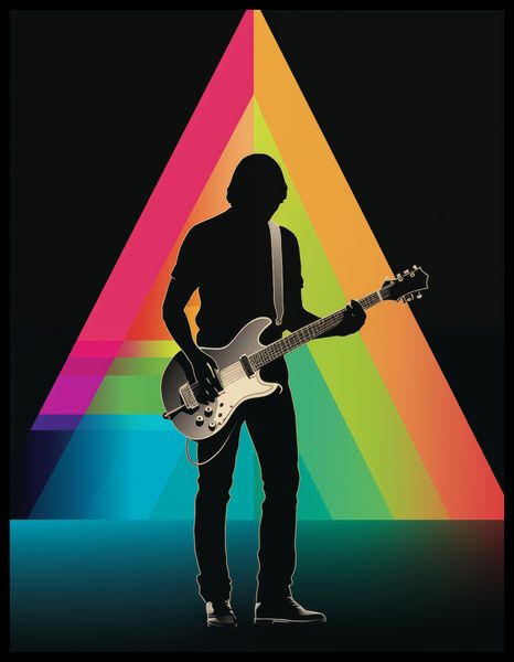 Plakat 50x65cm Pryzmat przez Gitarę zdjęcie 2