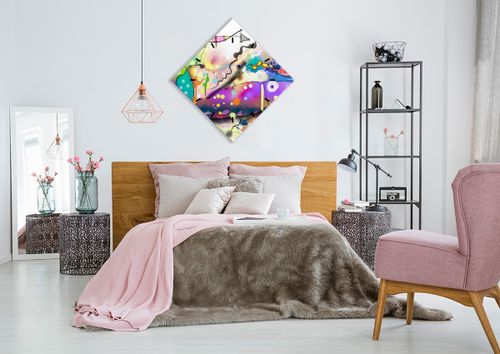 Zegar Ścienny - Ryby Pastele  - 60X60 Cm - C3Ad60X60-4096 na Arena.pl