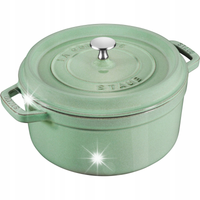 Staub La Cocotte garnek żeliwny okrągły 2.2 ltr miętowy