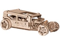 Drewniane puzzle mechaniczne 3D Wooden.City - Samochód Hot Rod