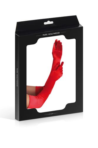 long satin red gloves tu (size: tu) na Arena.pl