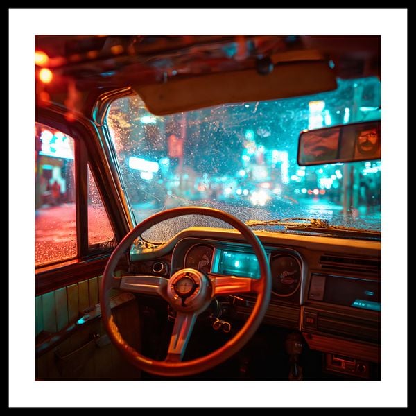 Plakat 40x40cm Nocny Kierowca zdjęcie 3