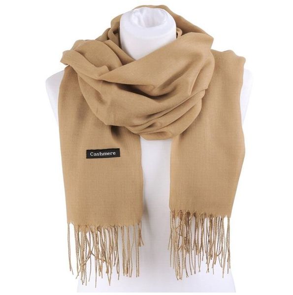 SZAL DAMSKI CHUSTA DUŻY Szalik CAMEL zdjęcie 1