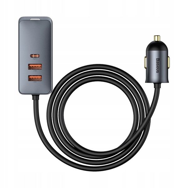 Ładowarka samochodowa Baseus Share Together 2x USB, 2x USB-C, 120W zdjęcie 16