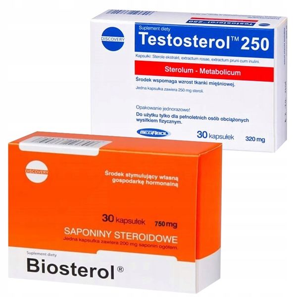 MEGABOL TESTOSTEROL 250 + BIOSTEROL TESTOSTERON zdjęcie 1