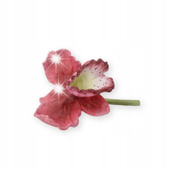Mensa Home Dekoracja kwiat orchidea 19cm na stół elegancka czerwona