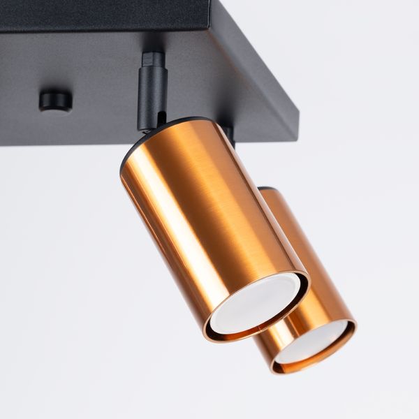 Plafon WINX 4 czarny/miedź zdjęcie 7