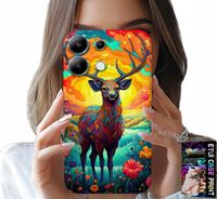 ETUI DO XIAOMI NOTE 13 PRO 5G - KOLOROWE WZORY JELEŃ ŁOŚ ZWIERZĘTA LEŚNE