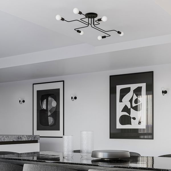 Żyrandol VECTOR 4 czarny zdjęcie 8