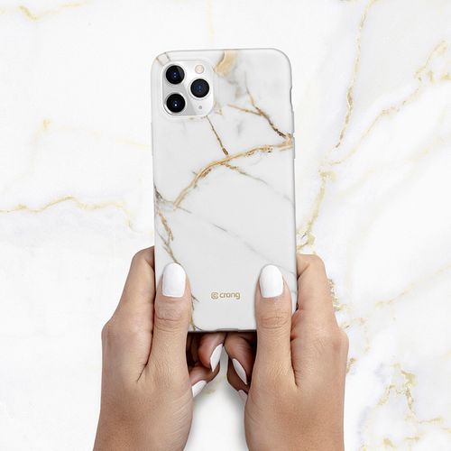 Crong Marble Case – Etui iPhone 11 Pro (biały) na Arena.pl