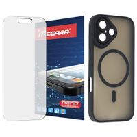 szkło hybrydowe do iphone 17 + magsafe etui czarne tpu