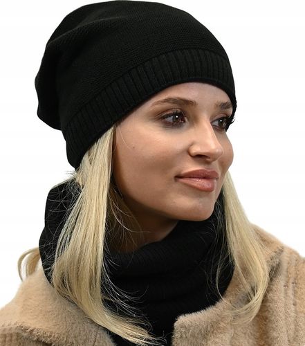 Komplet Czapka z Tubą Znakomita Jakość Czarny B1 na Arena.pl