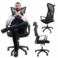 Fotel Biurowy Ergonomiczny Krzesło Obrotowe Do Pracy Przy Biurku