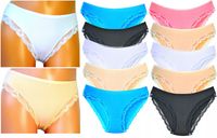 Majtki Bambusowe Figi Damskie roz M/L 12szt