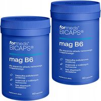 Bicaps MAG B6 2x 60 kap CYTRYNIAN MAGNEZU Skurcze CZYSTY SKŁAD | FORMEDS