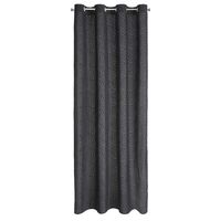 Zasłona na przelotkach w geometryczny wzór INGA 140x250 czarna