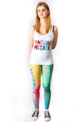 LEGINSY WORK OUT RAINBOW na Arena.pl