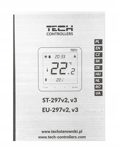 STEROWNIK REGULATOR POKOJOWY PROGRAMATOR ST-297z v3 PRZEWODOWY 230V BIAŁY na Arena.pl