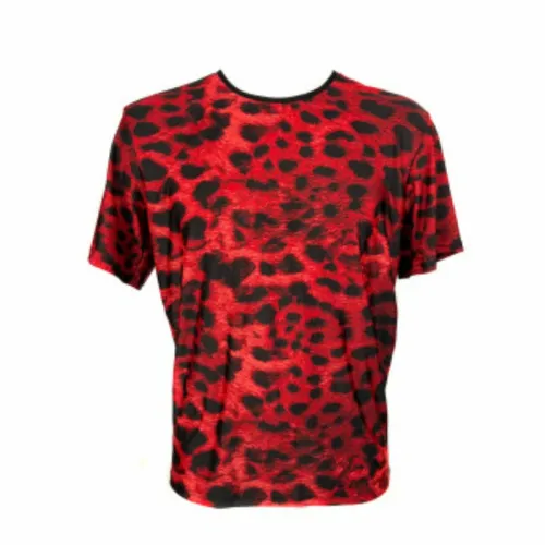 anais men savage t-shirt s czerwona mikrofibra animal print na Arena.pl