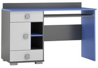 duże biurko młodzieżowe do pokoju dziecka BLUE Y14 blat 130x55