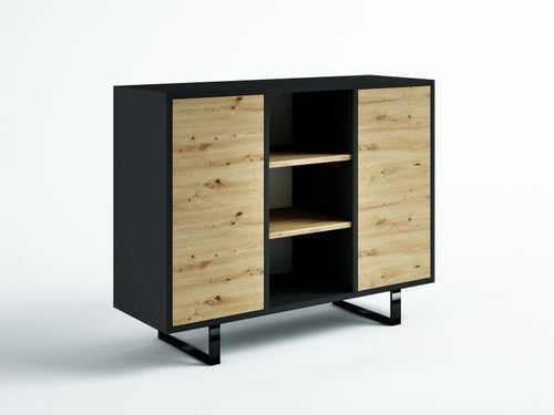 KOMODA LOFT INDUSTRIALNA 120 2D DĄB HAMILTON EGGER na Arena.pl