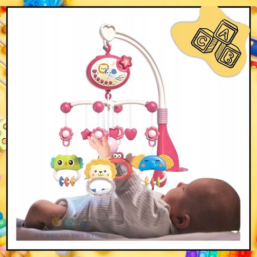 KARUZELKA DO ŁÓŻECZKA POZYTYWKA PROJEKTOR REGULACJA GŁOŚNOŚCI + PILOT na Arena.pl