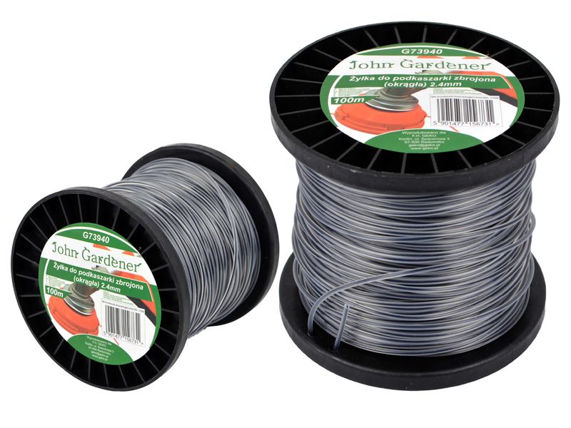 ŻYŁKA TNĄCA DO KOS I PODKASZAREK 2.4 MM 100 MB G73940 OKRĄGŁA + RDZEŃ zdjęcie 1