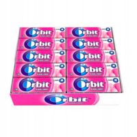 Orbit Bubblemint Guma do żucia bez cukru 14 g (10 drażetek) x 16 sztuk