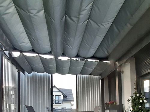 ROLETA RZYMSKA PRZECIWSŁONECZNA WODOSZCZELNA ZWIJANA NA DACH SZARA 2,5X3 na Arena.pl