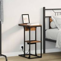 Stolik nocny Wędzony dąb 41.5 x 26 x 60.5 cm