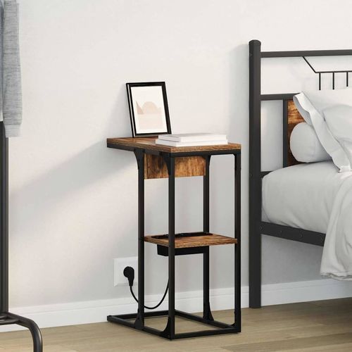 Stolik nocny Wędzony dąb 41.5 x 26 x 60.5 cm na Arena.pl