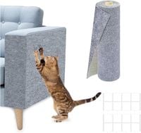 Mata Ochronna Drapak na Meble Drzwi dla Psa i Kota 2 Sztuki Szara 40x100