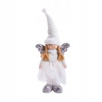 Skrzat AURIE aniołek stojący długie nogi biało-srebrny 86 cm HOMLA