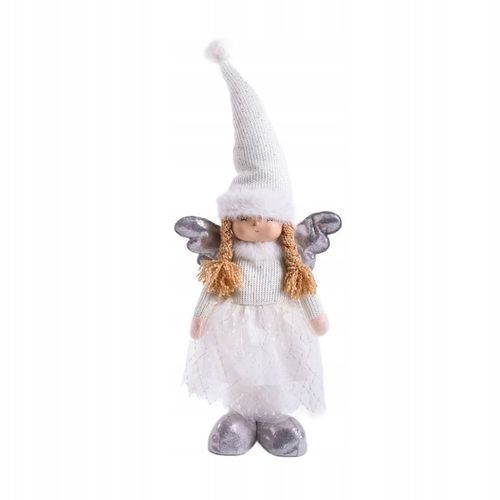 Skrzat AURIE aniołek stojący długie nogi biało-srebrny 86 cm HOMLA na Arena.pl