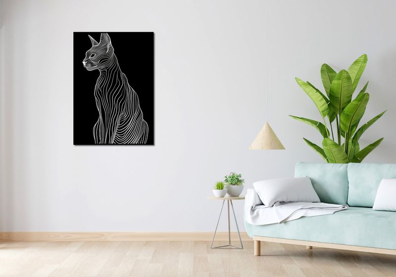 Plakat 67,5x95cm Minimalny Kontur zdjęcie 4